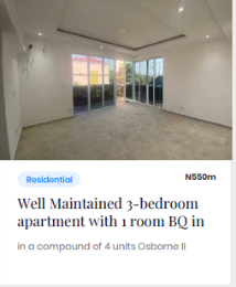 3 bedroom Flat / Apartment for sale Osborne Ii Ikoyo Osborne Foreshore Estate Ikoyi Lagos